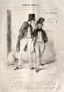 Medaljers baksida, 1842. av Paul Gavarni