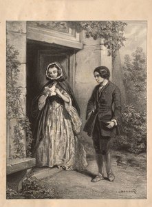 Rousseau och Madame de Warens av Paul Gavarni