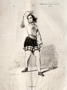 Memories of the Bal Chicard: Pistol, 1843. av Paul Gavarni