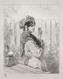 The Brandied Peach. av Paul Gavarni