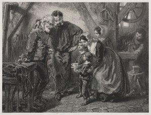 Arbetarens födelsedag av Paul Gavarni