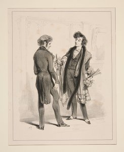 Théâtre du Vaudeville. Le Plastron... av Paul Gavarni