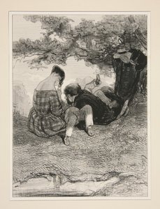 Ett bo i en skog av Paul Gavarni