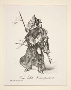 Gamla kläder, gamla ränder! (Gamla uniformer, gamla ränder!) av Paul Gavarni