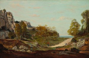 Landskap vid Saint-André, nära Marseille av Paul Guigou