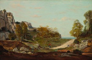 Landskap vid Saint-André, nära Marseilles av Paul Guigou