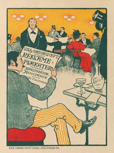 Masters of the Poster: Affisch för utställning av konstnärliga affischer av Wilhelm Söborg av Paul Gustav Fischer (Danish