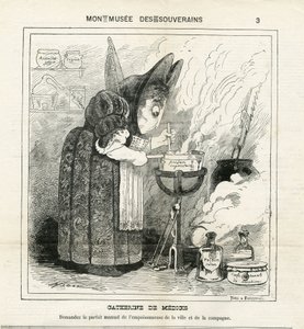 Illustration av Hadol (1835-1875) i The Charivari av Paul Hadol