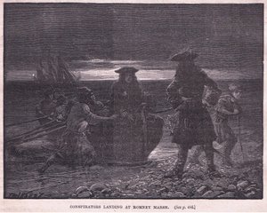 Konspiratörer landar vid Romney Marsh 1696 e.Kr av Paul Hardy