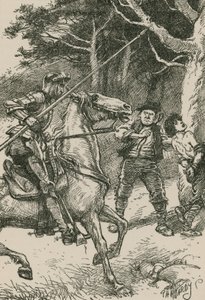 Ovärdig riddare, är en ovärdig handling att slå en person som inte kan försvara sig själv av Paul Hardy