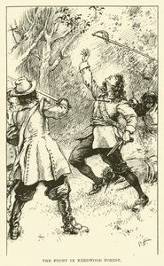 Kampen i Needwood Forest (gravyr)