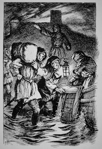 "Ugglarna" (litho)
