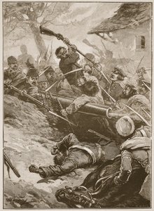 "Sedan följde en huvudlös rusning", illustration från "Battles of the Nineteenth Century" av Archibald Forbes, G.A. Henty och major Arthur Griffiths