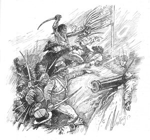 De strävade efter att skala vallen, 1902