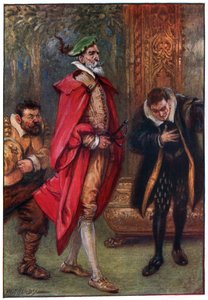 På så sätt mötte han godsrummet, illustration från "The Adventures of Don Quixote", utgiven av G. Bell und Sons, Ltd., 1911