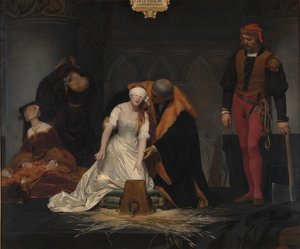 Avrättningen av Lady Jane Grey, 1833 av Paul Delaroche