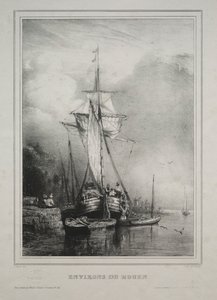 Sex marinsoldater: Environs of Rouen, Frankrike, 1832.