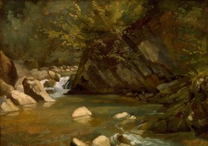 Woodland Stream, ca. 1840.