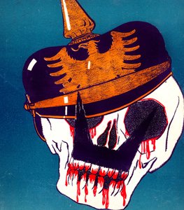 Karikatyr av Kaiser Wilhelm, 13 april 1916 av Paul Iribe