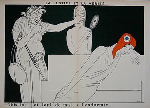 Justice gagging Truth så att Marianne får sova av Paul Iribe