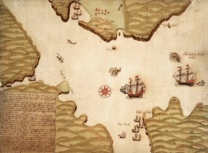Karta över Milford Haven i St Georges- och Bristolkanalen av Paul Ive