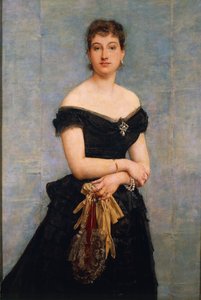 Porträtt av Madame Louis Singer av Paul Jacques Aimé Baudry