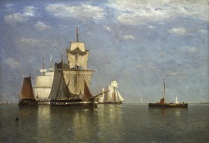 Fartyg som ligger utanför Flushing, 1869