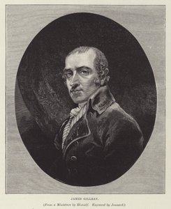 James Gillray, engelsk kaikaturist, satiriker och grafiker (gravyr) av Paul Jonnard