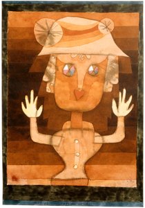 En docka, 1923. av Paul Klee
