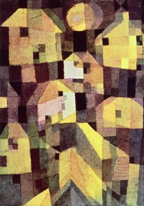 Abstrakt sammansättning av hus av Paul Klee