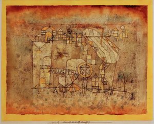 Luftångarens ankomst av Paul Klee