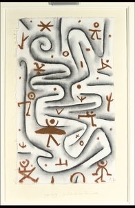 Område med högt humör; Gelande des Ubermutes av Paul Klee