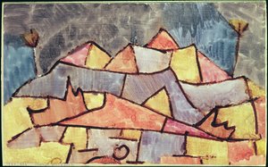 Sträng bergsform av Paul Klee