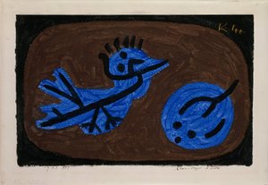 Blå-fågel-pumpa av Paul Klee