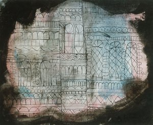 Brinnande slott av Paul Klee