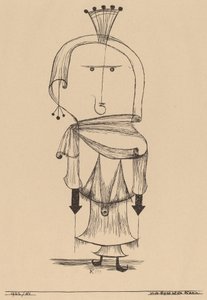 Häxan med en kam, 1922. av Paul Klee