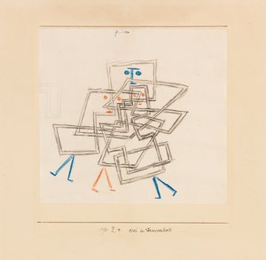 Tre i förvirring, 1930. av Paul Klee