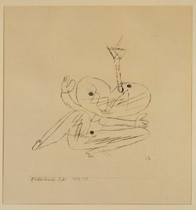 Släckningslampa (gravyr) av Paul Klee
