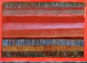 Platt landskap av Paul Klee