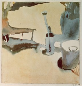 じょうろとバケツ付きフラワー スタンドスウェーデン語 av Paul Klee