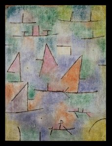 Hamn med segelfartyg av Paul Klee