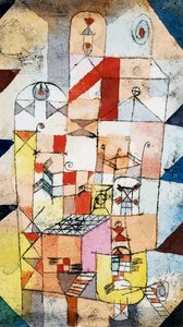 Husinteriör, c.1919 av Paul Klee