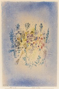 Hus vid parken. av Paul Klee