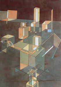 Italiensk stad av Paul Klee (1879-1940), akvarell på Ingres-papper, 34x23 cm av Paul Klee