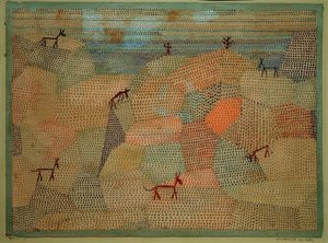 Landskap med åsnor av Paul Klee