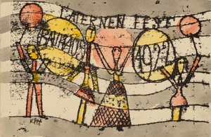 Lantern Festival Bauhaus 1922, 1922. av Paul Klee