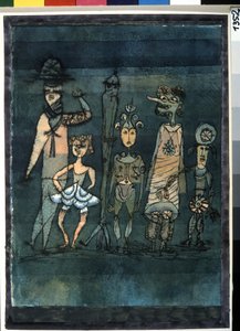 Masker. Målning av Paul Klee (1879-1940) av Paul Klee