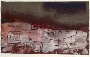 Moeblierte Arktis (arktiska möbler). 1935 (Tempera på papper) av Paul Klee