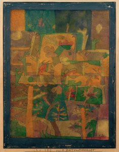 Orientaliskt trädgårdslandskap av Paul Klee