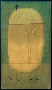 Paul Klee, Mask of Fear / Målning, 1932 av Paul Klee